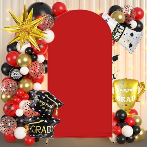 Arch Backdrop Cover 2-Sided Spandex Wedding Arch Covers Fitted Round Top Chiara Backdrop Stand Cover for Baby