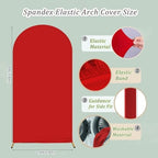 Arch Backdrop Cover 2-Sided Spandex Wedding Arch Covers Fitted Round Top Chiara Backdrop Stand Cover for Baby, alternate view