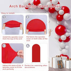 Arch Backdrop Cover 2-Sided Spandex Wedding Arch Covers Fitted Round Top Chiara Backdrop Stand Cover for Baby, alternate view