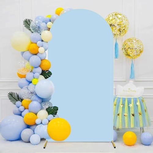 Arch Backdrop Cover 2-Sided Spandex Wedding Arch Covers Fitted Round Top Chiara Backdrop Stand Cover for Baby