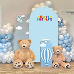 Arch Backdrop Cover 2-Sided Spandex Wedding Arch Covers Fitted Round Top Chiara Backdrop Stand Cover for Baby, alternate view