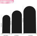 Arch Backdrop Cover 6FT,5FT,4FT Black Arch Cover Stretchy Backdrop, alternate view 3