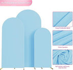 Arch Backdrop Cover 6FT,5FT,4FT Dusty Blue Arch Covers Stretchy, alternate view 4