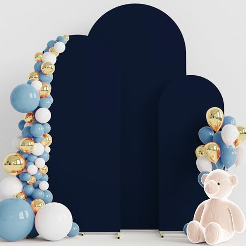 Arch Backdrop Cover 6FT,5FT,4FT Navy Blue Arch Covers Stretchy