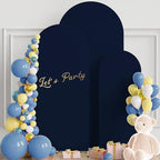 Arch Backdrop Cover 6FT,5FT,4FT Navy Blue Arch Covers Stretchy, alternate view 2