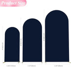 Arch Backdrop Cover 6FT,5FT,4FT Navy Blue Arch Covers Stretchy, alternate view 3