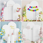 Arch Backdrop Cover 6FT,5FT,4FT White Arch Covers Stretchy Backdrop, alternate view 5
