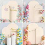 Arch Backdrop Cover, 7.2ft & 6ft, Arch Covers Stretchy Backdrop, Beige in Beige, alternate view 5