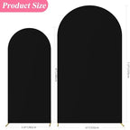 Arch Backdrop Cover, 7.2ft & 6ft, Arch Covers Stretchy Backdrop, Black in Black, alternate view 2