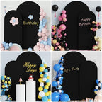 Arch Backdrop Cover, 7.2ft & 6ft, Arch Covers Stretchy Backdrop, Black in Black, alternate view 5