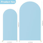 Arch Backdrop Cover, 7.2ft & 6ft, Arch Covers Stretchy Backdrop, Dusty Blue in Dusty Blue, alternate view 2