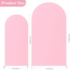 Arch Backdrop Cover, 7.2ft & 6ft, Arch Covers Stretchy Backdrop, Pink in Pink, alternate view 2
