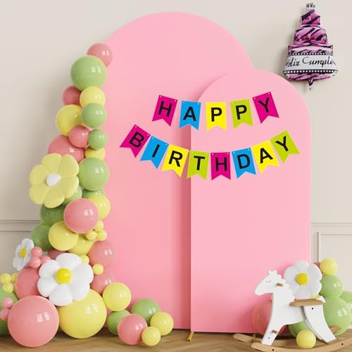 Arch Backdrop Cover, 7.2ft & 6ft, Arch Covers Stretchy Backdrop, Pink in Pink, alternate view 4