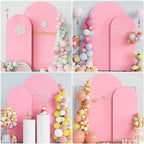 Arch Backdrop Cover, 7.2ft & 6ft, Arch Covers Stretchy Backdrop, Pink in Pink, alternate view 5