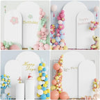 Arch Backdrop Cover, 7.2ft & 6ft, Arch Covers Stretchy Backdrop, White in White, alternate view 5