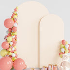 Arch Backdrop Cover 7.2FT, 6FT Beige Arch Covers Stretchy Backdrop in 7.2FT,6FT in Beige