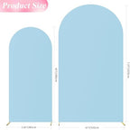 Arch Backdrop Cover 7.2FT, 6FT Dusty Blue Arch Covers Stretchy in 7.2FT,6FT in Dusty Blue, alternate view 2