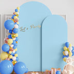 Arch Backdrop Cover 7.2FT, 6FT Dusty Blue Arch Covers Stretchy in 7.2FT,6FT in Dusty Blue, alternate view 3