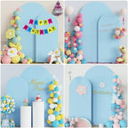 Arch Backdrop Cover 7.2FT, 6FT Dusty Blue Arch Covers Stretchy in 7.2FT,6FT in Dusty Blue, alternate view 4