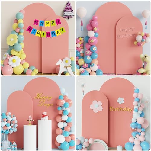 Arch Backdrop Cover 7.2FT,6FT Dusty Rose Arch Covers Stretchy in 7.2FT,6FT in Dusty Rose, alternate view 4