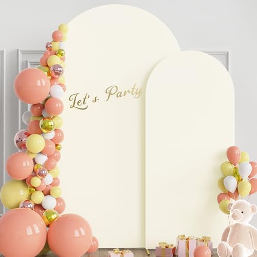 Arch Backdrop Cover 7.2FT, 6FT Ivory Arch Covers Stretchy Backdrop in 7.2FT,6FT in Ivory, alternate view 4