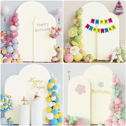 Arch Backdrop Cover 7.2FT, 6FT Ivory Arch Covers Stretchy Backdrop in 7.2FT,6FT in Ivory, alternate view 5