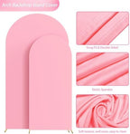 Arch Backdrop Cover 7.2FT, 6FT Pink Arch Covers Stretchy Backdrop in 7.2FT,6FT in Pink, alternate view 5