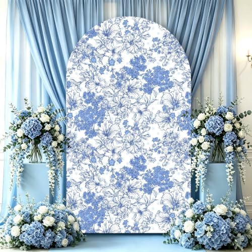 Arch Backdrop Cover 7.2ft Stretch Fabric Cover Fits Arch Backdrop Stand, Stand for Wedding, Birthday