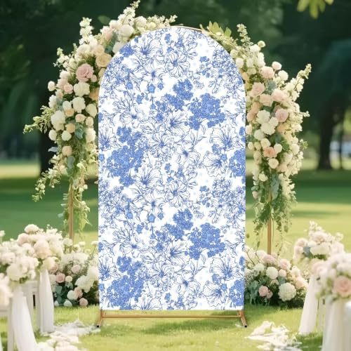 Arch Backdrop Cover 7.2ft Stretch Fabric Cover Fits Arch Backdrop Stand, Stand for Wedding, Birthday, alternate view 4