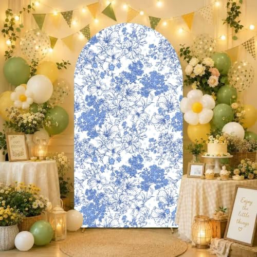 Arch Backdrop Cover 7.2ft Stretch Fabric Cover Fits Arch Backdrop Stand, Stand for Wedding, Birthday, alternate view 5