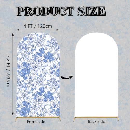Arch Backdrop Cover 7.2ft Stretch Fabric Cover Fits Arch Backdrop Stand, Stand for Wedding, Birthday, alternate view 6