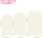 Arch Backdrop Cover 8FT,7.2FT,6.6FT Ivory Arch Covers Stretchy, alternate view 3