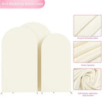 Arch Backdrop Cover 8FT,7.2FT,6.6FT Ivory Arch Covers Stretchy, alternate view 5