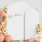 Arch Backdrop Cover 8FT,7.2FT,6.6FT White Arch Covers Stretchy, alternate view 2