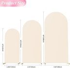 Arch Backdrop Cover Arch Covers Strethy Backdrop Set of 3 Beige, alternate view 3