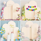 Arch Backdrop Cover Arch Covers Strethy Backdrop Set of 3 Beige, alternate view 5