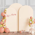Arch Backdrop Cover Beige Covers Stretchy Backdrop 7.2FT,6.6FT,6FT, alternate view 3