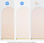 Arch Backdrop Cover Beige Spandex Fitted 5FT Wedding Arch Covers in 2.2ftx5ft in Beige, alternate view 2