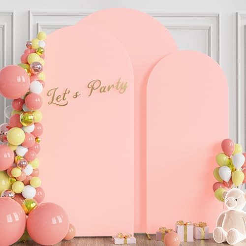 Arch Backdrop Cover Blush Pink Arch Cover Stretchy 7.2FT,6.6FT,6FT, alternate view 4