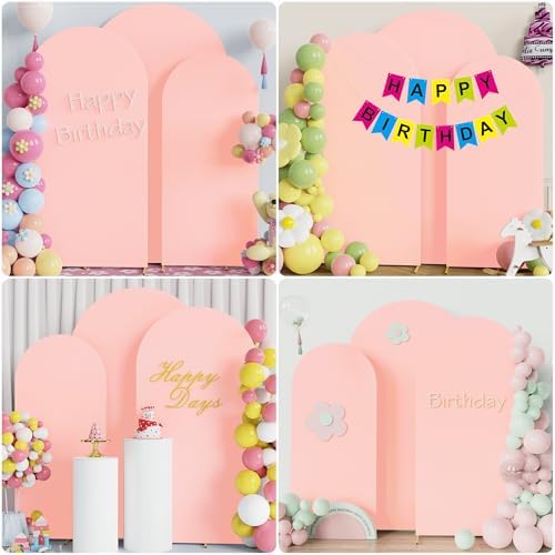 Arch Backdrop Cover Blush Pink Arch Cover Stretchy 7.2FT,6.6FT,6FT, alternate view 5