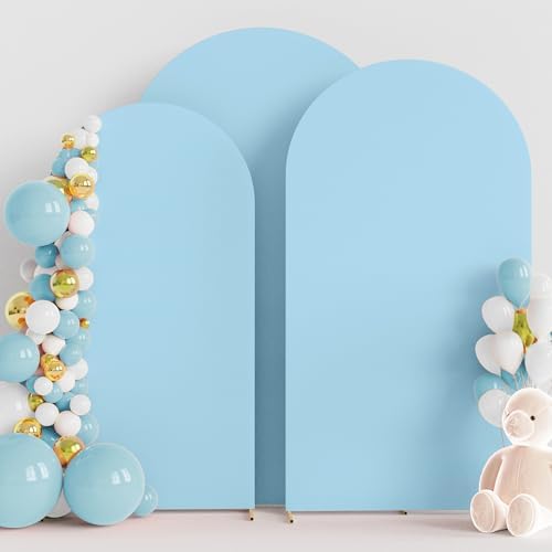Arch Backdrop Cover Dusty Blue Cover Stretchy 7.2FT,6.6FT,6FT