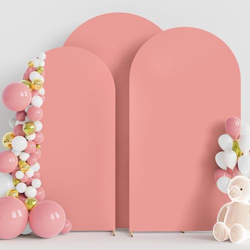 Arch Backdrop Cover Dusty Rose Arch Cover Strethy 7.2FT,6.6FT,6FT