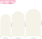 Arch Backdrop Cover Ivory Arch Covers Stretchy 7.2FT,6.6FT,6FT, alternate view 2