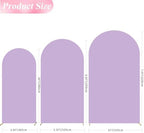 Arch Backdrop Cover Lavender Arch Covers Stretchy 7.2FT,6.6FT,6FT, alternate view 3