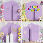 Arch Backdrop Cover Lavender Arch Covers Stretchy 7.2FT,6.6FT,6FT, alternate view 4