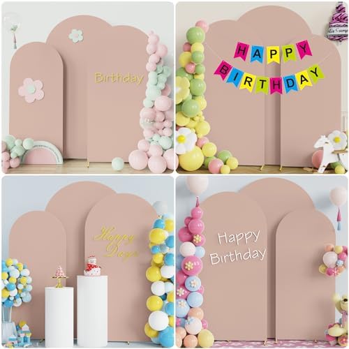 Arch Backdrop Cover Nude Arch Covers Stretchy 7.2FT,6.6FT,6FT, alternate view 4