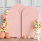Arch Backdrop Cover Pale Pink Arch Covers Stretchy 7.2FT,6.6FT,6FT, alternate view 2