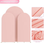 Arch Backdrop Cover Pale Pink Arch Covers Stretchy 7.2FT,6.6FT,6FT, alternate view 5