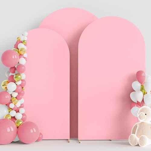 Arch Backdrop Cover Pink Covers Stretchy Backdrop 7.2FT,6.6FT,6FT