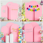 Arch Backdrop Cover Pink Covers Stretchy Backdrop 7.2FT,6.6FT,6FT, alternate view 4